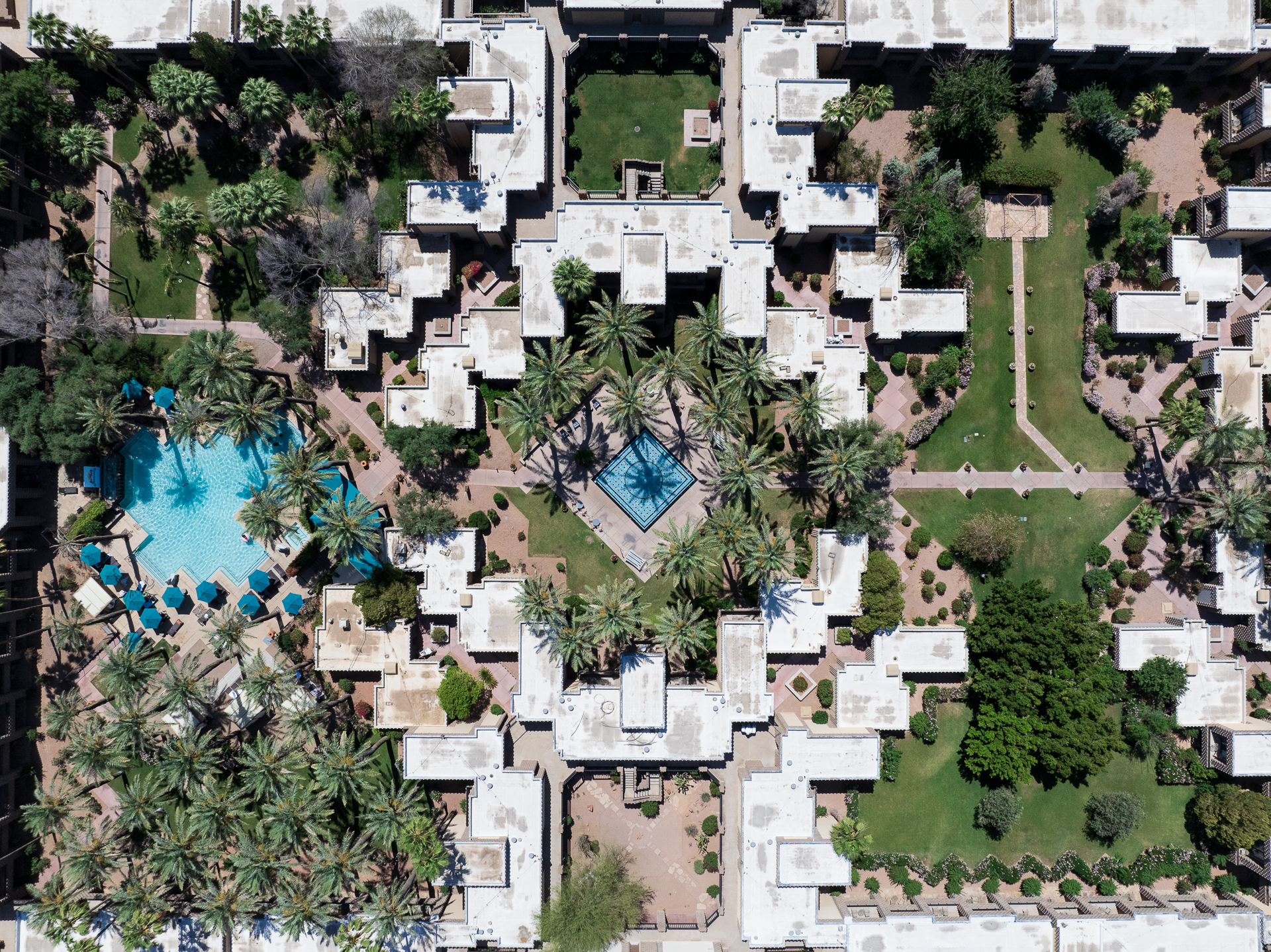 Top Down View of DoubleTree Scottsdale AZ